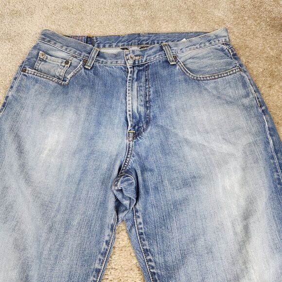 VTG Lucky Brand Dungarees Mens Jeans Size 34 X 29 Boot Leg Cut Made in USA A107 - Picture 3 of 15